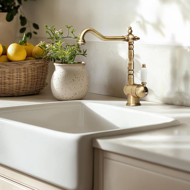 Franke Particolare Old England klasická kuchynská batéria bronz 115.0028.205