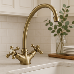 Nostalgická kuchynská batéria V1900 Bronz