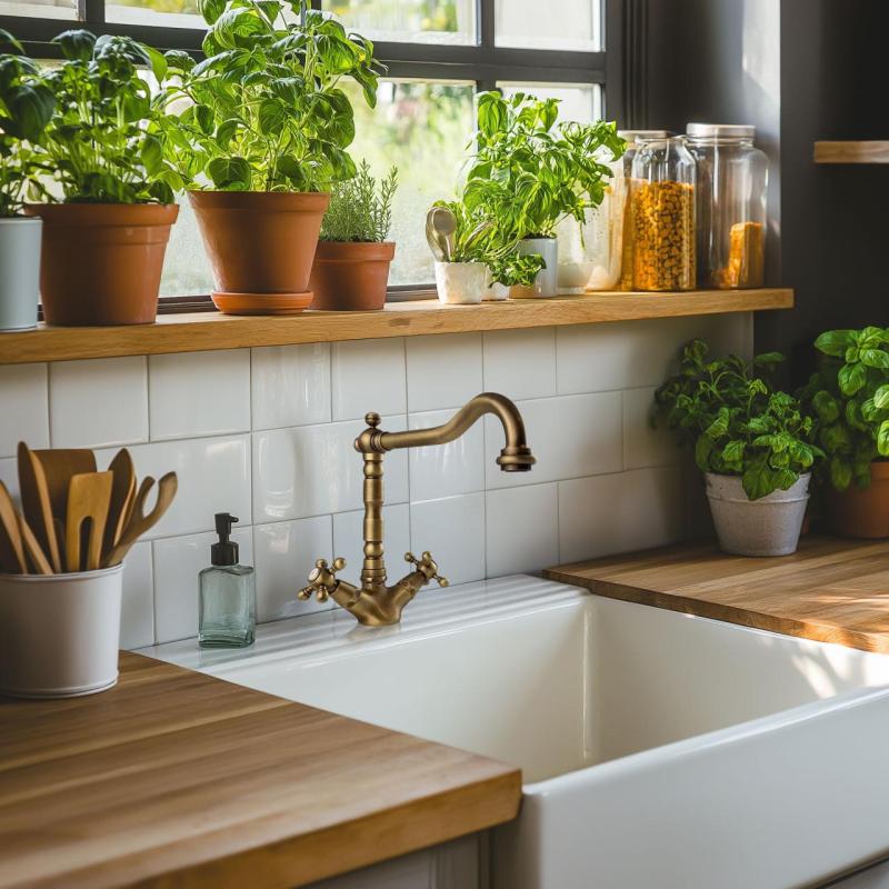 PB Nostalgická kuchynská batéria V1910 Bronz