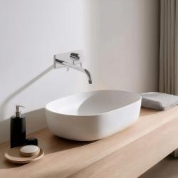 Waterevolution Flow vstavaná umývadlová batéria s krycou doskou chróm s výtokom 25 cm T1161B01-25