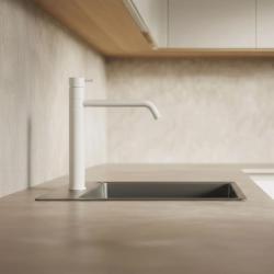 Waterevolution Flow kuchynská batéria matná biela T150BR