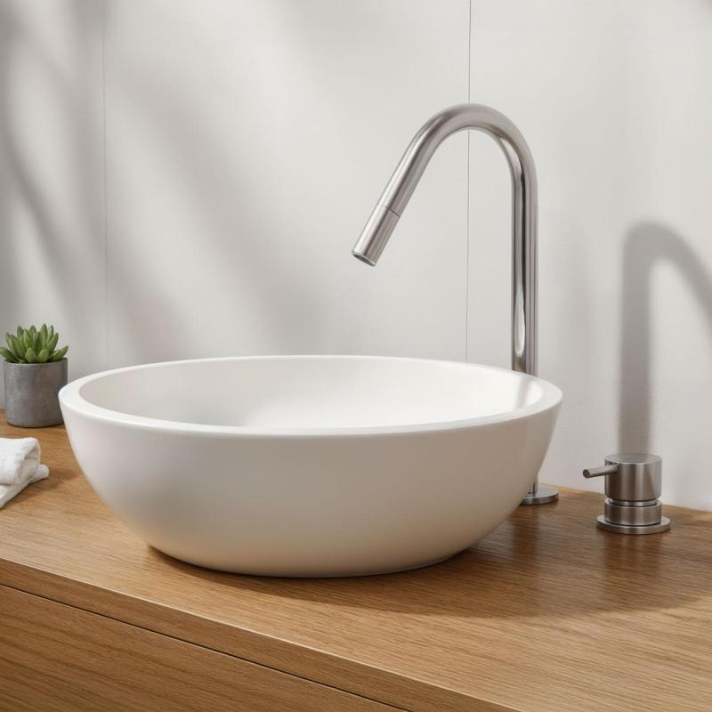 Waterevolution Flow 2-otvorová umývadlová batéria chróm s malým výtokom V 120 mm T1121V01