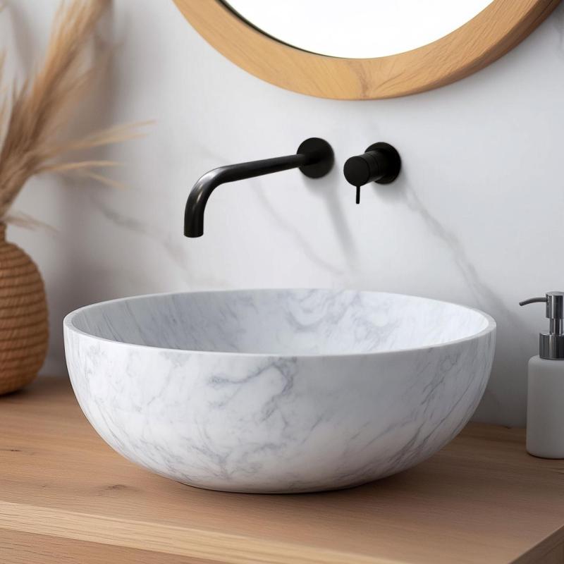 Vodovodná batéria Waterrevolution Flow, matná čierna, s výtokom 21 cm, T116BPR-21