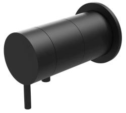 Vodná revolúcia Flow zabudovaný sprchový termostat s okrúhlou rozetou v matnej čiernej farbe 1208778082 T142TBPR