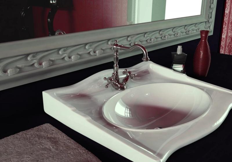 PB klasická umývadlová batéria s hviezdicovými rukoväťami, výtok 18,5 cm, nerez 1208854972