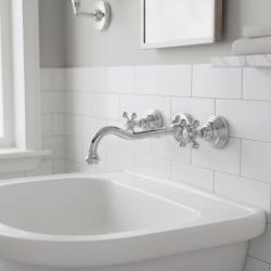 PB klasický vstavaný nástenný kohútik s hviezdicovými rukoväťami, 25 cm výtok, chróm 1208855112