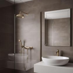 PB klasická batéria sprchový set s hviezdicovými rukoväťami vrátane ručnej sprchy Bronz 1208855282