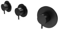 Waterevolution Flow zabudovaný sprchový termostat s 2 uzatváracími ventilmi matná čierna 1208916222