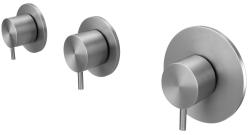 Waterevolution Flow vstavaný sprchový termostat s 2 uzatváracími ventilmi úplne z nehrdzavejúcej ocele 1208916472