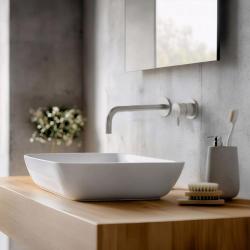 Vodovodná batéria Waterrevolution Flow, kompletne z nehrdzavejúcej ocele, T116BIEV2, s výtokom 25 cm