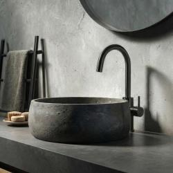 Waterevolution Flow umývadlová batéria vysoký model PVD gun metal T1121FUGME