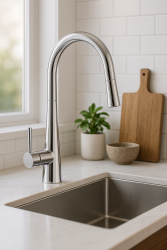 DEMM kuchynská batéria s výsuvným výtokom chróm 1208947332