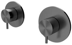 Waterevolution Flow vstavaný sprchový termostat s 1 prepínacím ventilom, gun metal 1208948849