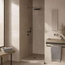 Waterevolution Flow vstavaný sprchový termostat s 1 prepínacím ventilom, gun metal 1208948849