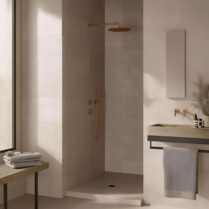 Waterevolution Flow zabudovaný sprchový termostat s 1 prepínacím ventilom, meď