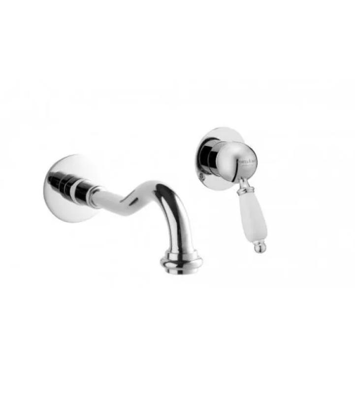 PB nostalgická vstavaná umývadlová batéria Vintage výtok 21 cm chróm