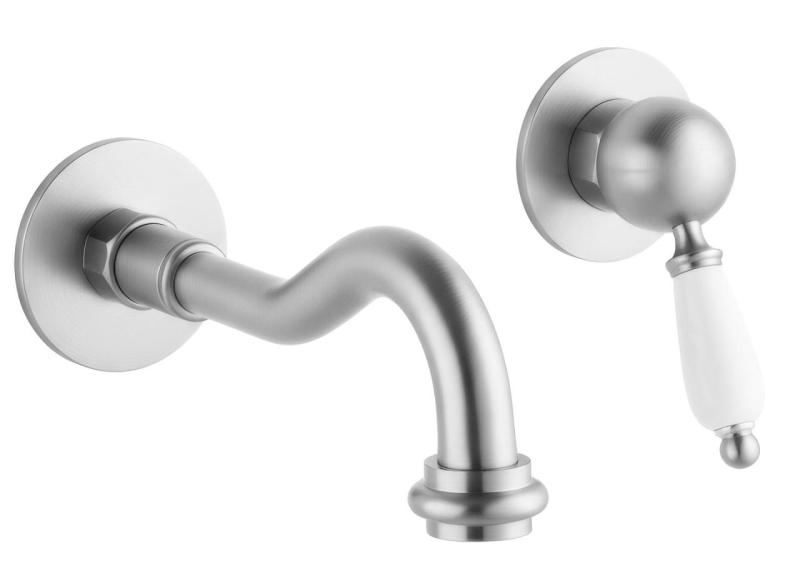 Nostalgická vstavaná umývadlová batéria PB Vintage s výtokom 21 cm z nehrdzavejúcej ocele