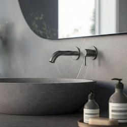 SB Round 316 vstavaná umývadlová batéria Gun Metal PVD 102mm