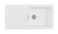 Franke Sirius 2 S2D 611 plastový drez s odkvapkávačom biely povrch 100x50 143.0634.551