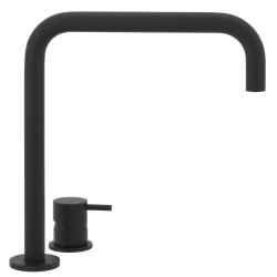 Waterevolution Flow 2-otvorová umývadlová batéria s vysokým výtokom 222 matná čierna T122HPR