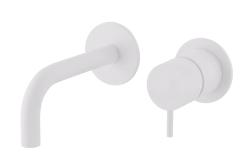 Waterevolution Flow vstavaná umývadlová batéria biela výtok 10 cm T116BBR-10