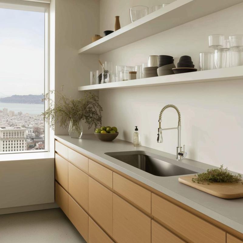 Quadri Derby kuchynská batéria s flexibilným výtokom a sprchou s 2 typmi prúdov, nerezová oceľ 1208955916