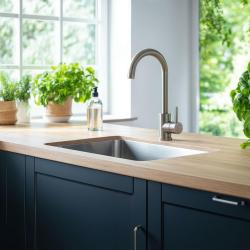 Quadri Coventry kuchynská batéria matný chróm s otočným výtokom 1208956032