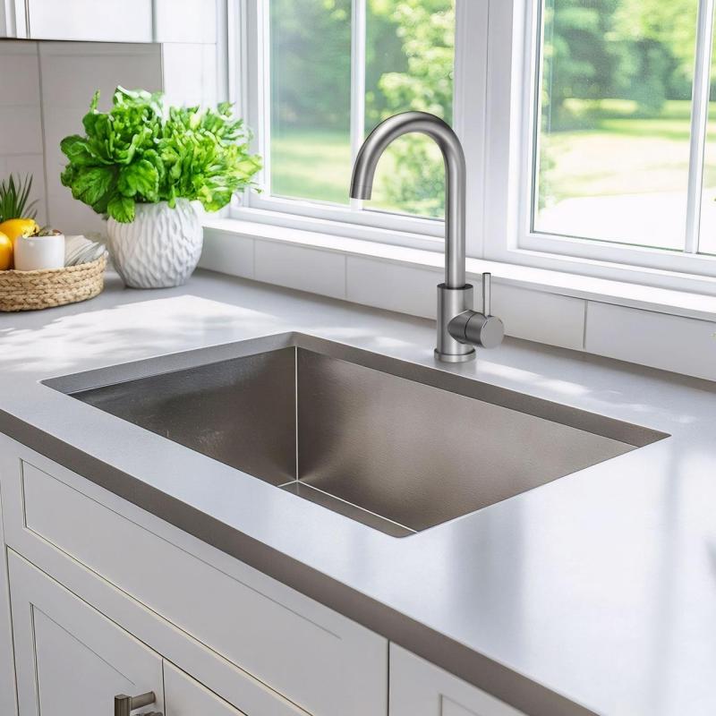 Quadri Coventry kuchynská batéria matný chróm s otočným výtokom 1208956032