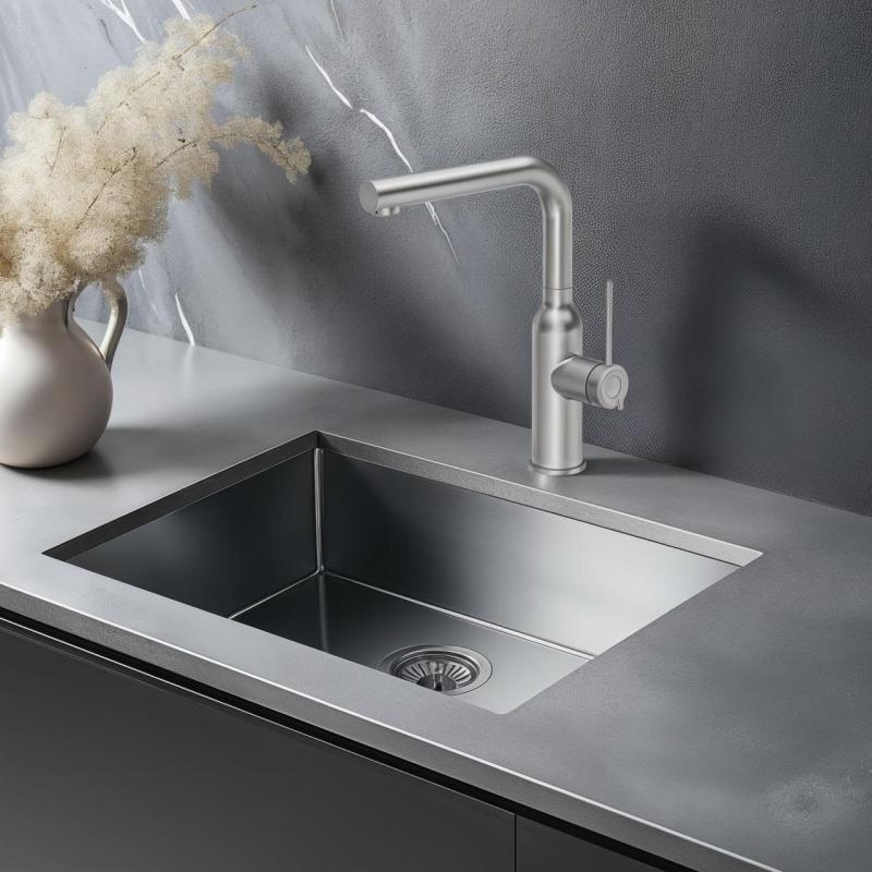 Quadri Stamford kuchynská batéria s vyťahovacou výpustou RVS 1208956081