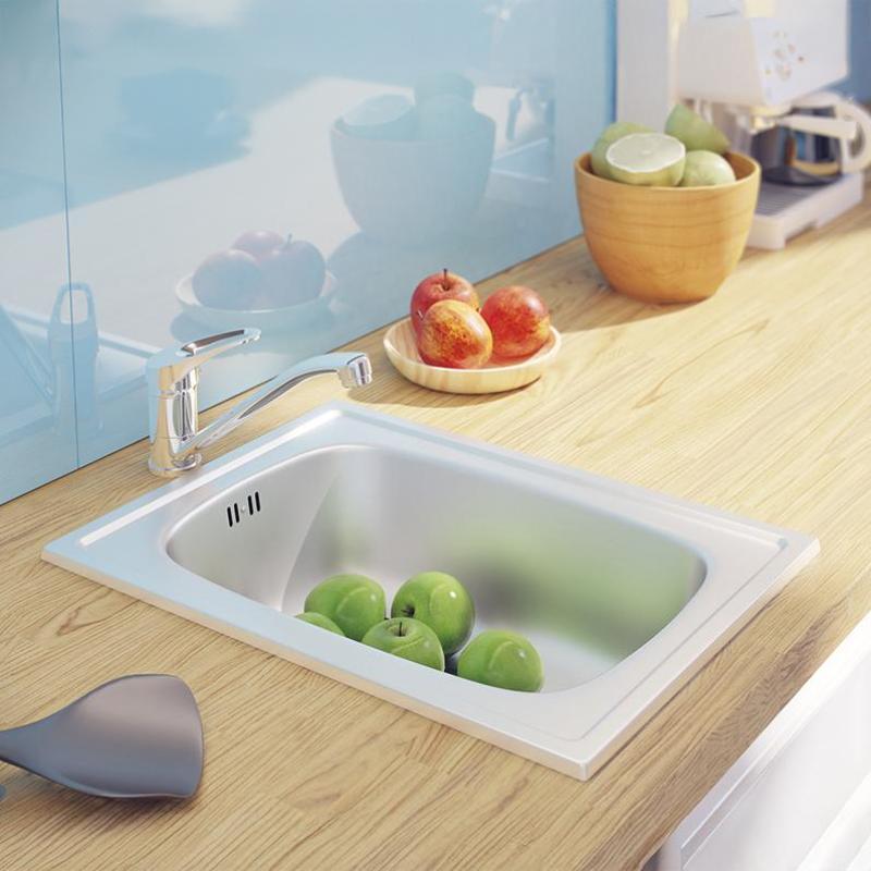 Ausmann Basic malý nerezový drez na pracovnú dosku 35x48 cm vrátane sifónu 1208956971