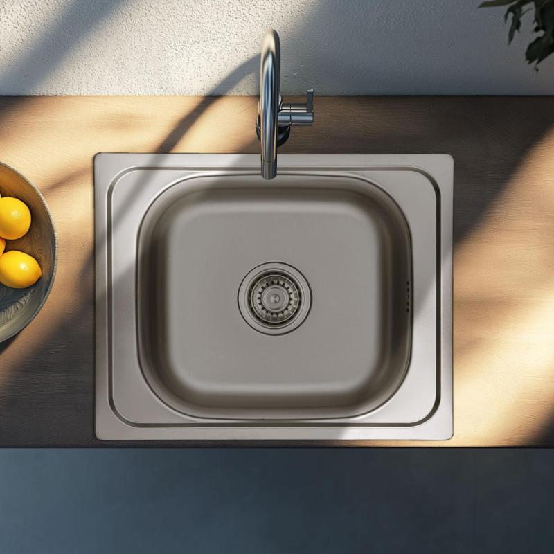 Ausmann Basic nerezový montážny drez 50x40 cm vrátane sifónu 1208956975