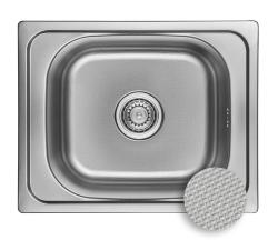 Ausmann Basic ľanový vzor nerezový povrchový drez 50x40 cm vrátane sifónu 1208956977