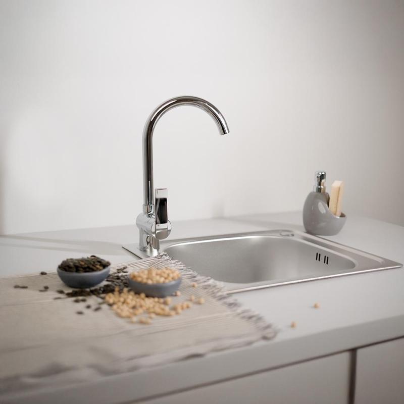 Ausmann Basic ľanový vzor nerezový povrchový drez 50x40 cm vrátane sifónu 1208956977