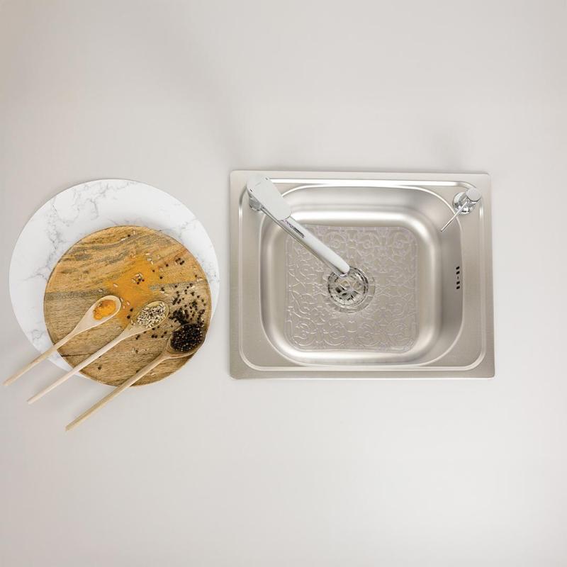 Ausmann Basic ľanový vzor nerezový povrchový drez 50x40 cm vrátane sifónu 1208956977