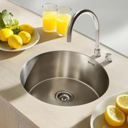 Ausmann Basic okrúhly nerezový drez na pracovnú dosku 43 cm vrátane sifónu 1208956999