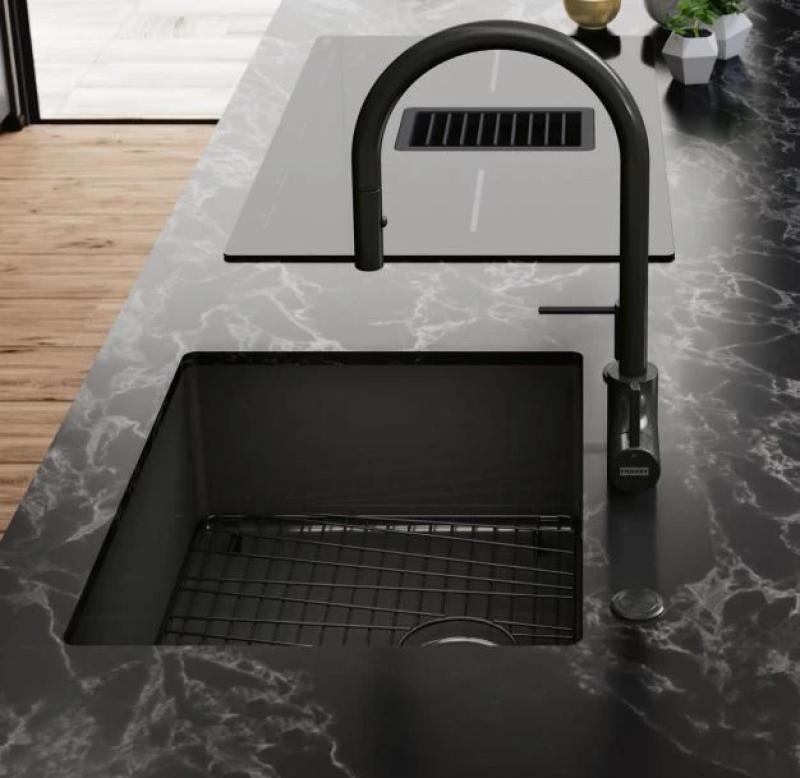 Franke Mythos majstrovské dielo príslušenstvo spodná mriežka 676x401mm PVD gun metal 112.0655.408