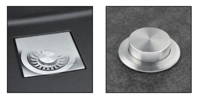 Franke Kubus KNG 110.52 matná čierna umývadlová misa 52x42 s čiernym odtokovým krytom podstavba 125.0685.161