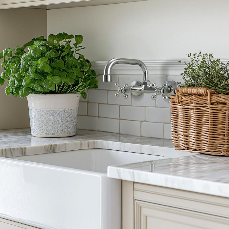 AquaTrimo Vivaldi klasická kuchynská nástenná batéria s horným výtokom chróm 21VV7066CM