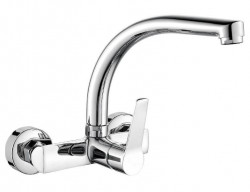 AquaTrimo Chopin kuchynská nástenná batéria s horným výtokom chróm 21CP7073CM