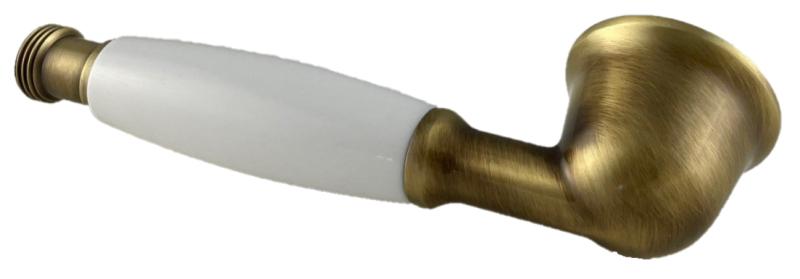 PB klasická bronzová ručná sprcha s bielou rukoväťou 1208957104