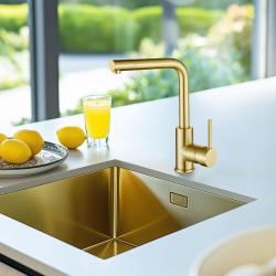 Ausmann Lavea zlatá kuchynská batéria PVD gold s otočným výtokom 1208957133