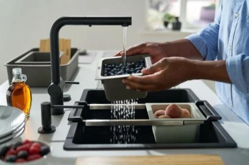 Franke Univerzálny príslušenstvo all in set 4, krájacia doska, vložka, odkvapkávacia podložka a úložný box 112.0655.488