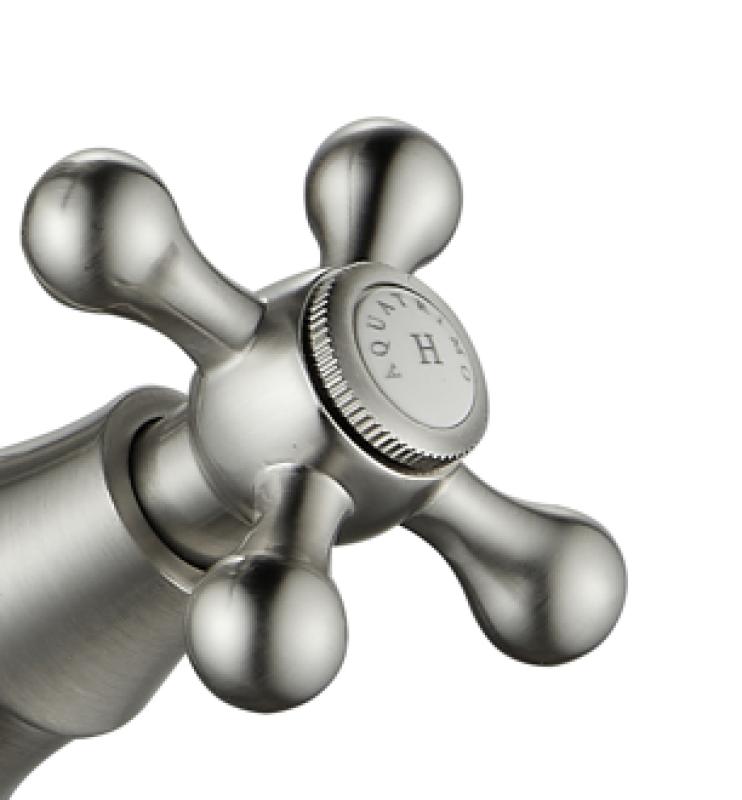 AquaTrimo Windsor klasická kuchyňa nostalgická kuchynská batéria s okrúhlym výtokom nerez 21WS7652NM