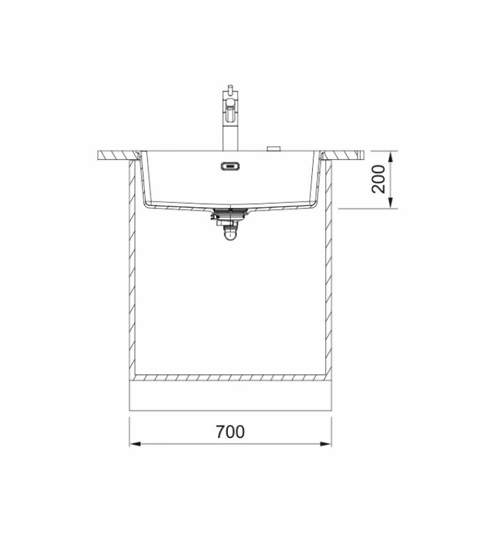 Franke Maris MRG 210-62 Fragranite polar white vstavaný drez