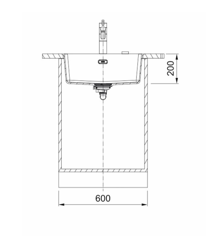 Franke Maris MRG 210-52 Fragranite polar white umývadlo na rovnú montáž