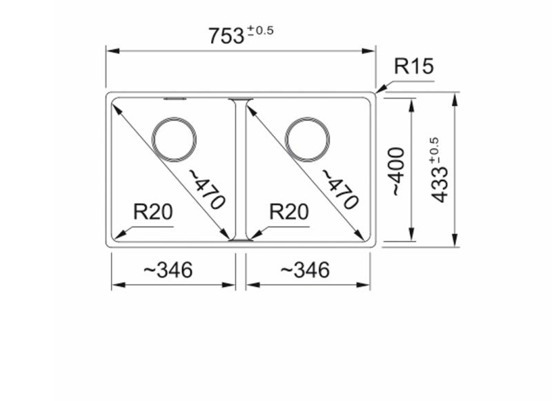 Franke Maris MRG 220-35-35 Fragranite Oyster dvojitý drez na rovnú montáž