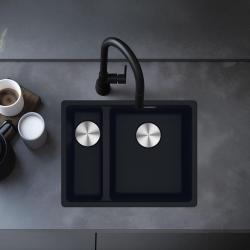 Franke Maris MRG 260-34-15 Fragranite Matt black umývadlo Umývadlo Vľavo rovná výstavba
