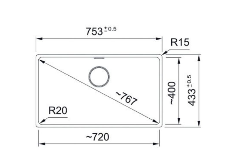 Franke Maris MRG 110-72 Fragranite Onyx podstavcový drez