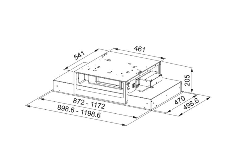 Franke Mythos stropná jednotka nerezová digestor 90 cm 350.0679.881
