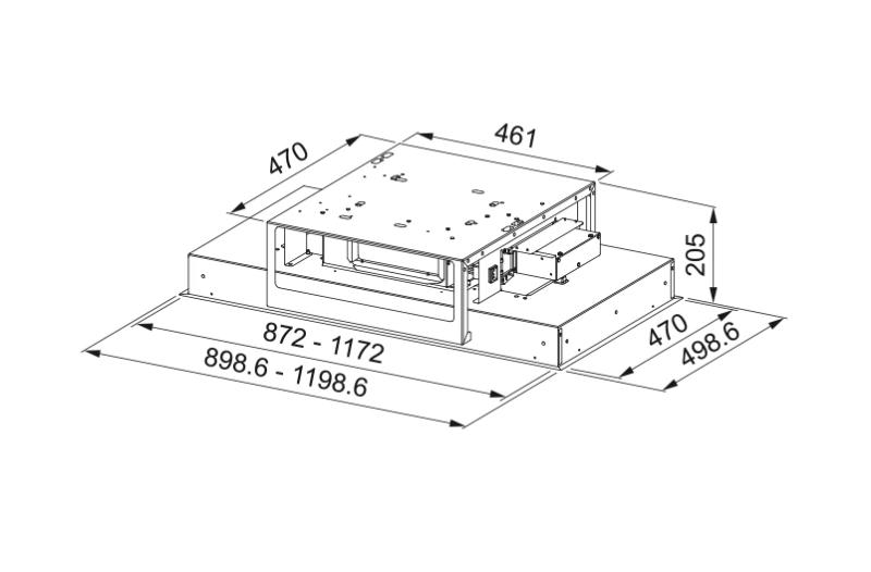 Franke Maris stropná jednotka biely sklenený odsávač pár 90 cm 350.0679.879.